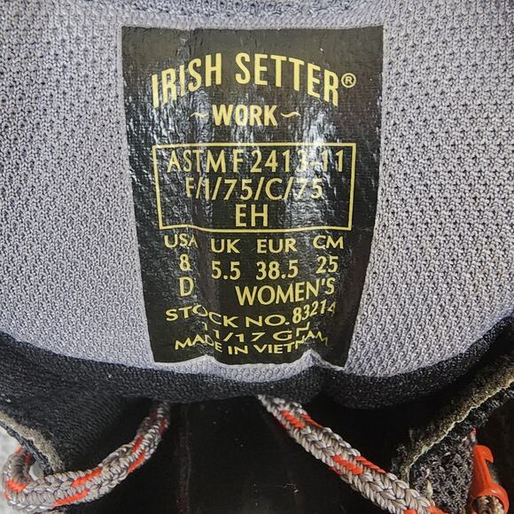 Irish Setter Red Wings Boots Womens 8 D Crosby Composite Toe Waterproof 83214 - Picture 9 of 10